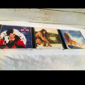 Set of 3 vintage Disney soundtracks